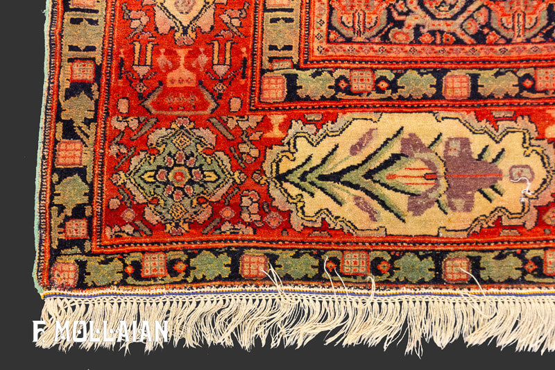 Antique Persian Senneh Warp Silk Rug n°:44748839